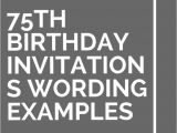 75th Birthday Party Invitation Templates Best 25 75th Birthday Invitations Ideas On Pinterest