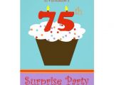 75th Surprise Birthday Invitations Surprise 75th Birthday Party Invitation 5 Quot X 7 Quot Invitation