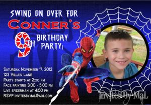 7th Birthday Invitation for Boy Spiderman theme Spiderman Invitation Template Free Download Everything