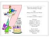 7th Birthday Invitation Sample 10 Best Images Of 7th Birthday Party Invitations 7th