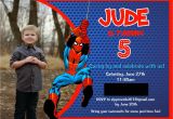 7th Birthday Invitation Spiderman theme A Spidery Spider Man Birthday Party