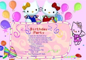 7th Birthday Invitation Template Hello Kitty 30 Best Hello Kitty Invitations Images On Pinterest