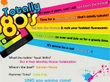 80 theme Party Invitations totally 80 S Party Invite