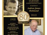 80 Year Old Birthday Party Invitations Free Printable 80th Birthday Invitations Free Invitation