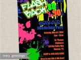 80s 90s Party Invitation Template 80s Birthday Party Invitations 90s Neon Party by Miragreetings