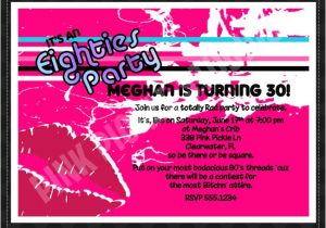 80s Birthday Party Invitation Wording 80s Party Invitation Wording Cimvitation