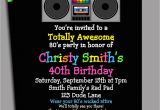 80s Party Invite 80s Party Invitation Printable or Printed with Free Shipping
