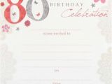 80th Birthday Invitation Templates 80th Birthday Party Invitation Templates Free Free