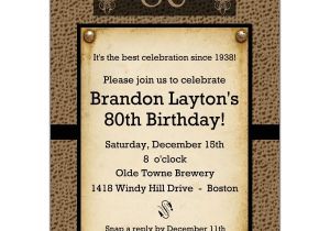 80th Birthday Invitation Wording Snakeskin Antique 80th Birthday Invitations Paperstyle