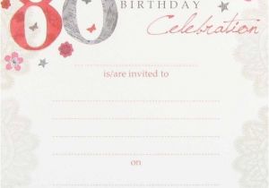80th Birthday Party Invitations Templates 80th Birthday Party Invitations Template