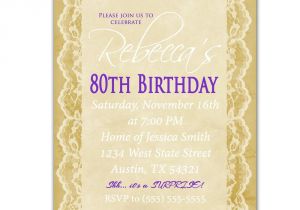 80th Birthday Party Photo Invitations 80th Birthday Invitation Surprise Party Invite by