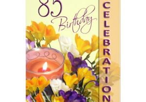 85 Birthday Invitations 85th Birthday Celebration Party Invitation Zazzle