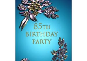 85 Birthday Party Invitations 85th Birthday Party Invitation