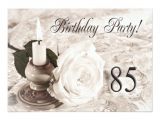 85 Year Old Birthday Invitations Birthday Party Invitation 85 Years Old Zazzle
