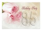 85 Year Old Birthday Invitations Birthday Party Invitation for 85 Years Zazzle