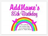 85 Year Old Birthday Invitations Invitations for 85 Year Old Birthday 85 Year Old
