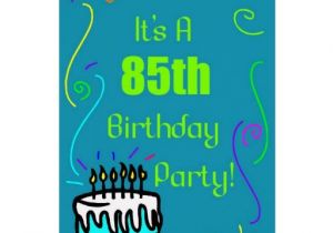 85th Birthday Invitations 85th Birthday Party Invitation