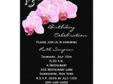 85th Birthday Invitations 85th Birthday Party Invitation orchids