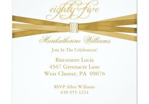 85th Birthday Invitations Elegant 85th Birthday Party Invitations