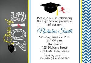 8th Grade Graduation Invitation Wording Items Similar to Graduation Invitation Personalized