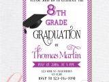 8th Grade Graduation Invitations Free 8th Grade Graduation Invite Printable Graduation Invitation