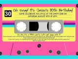 90s themed Birthday Party Invitations How to Plan A 90s Party Food Games and Decor Ideas