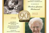 90th Birthday Party Invitations with Photo 90th Birthday Invitations and Invitation Wording