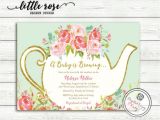 A Baby is Brewing Tea Party Baby Shower Invitations A Baby is Brewing Baby Shower Tea Party Invitation