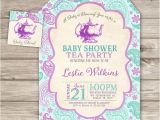 A Baby is Brewing Tea Party Baby Shower Invitations A Baby is Brewing Baby Shower Tea Party Invitations by