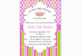 A New Little Princess Baby Shower Invitations New Little Princess Baby Shower Invitation Card Pink Polka