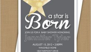 A Star is Born Baby Shower Invitations Baby Shower Invitation A Star is Born by Brownpaperstudios