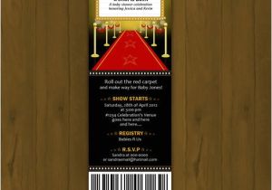 A Star is Born Baby Shower Invitations Hollywood Baby Shower Invitation A Star is by