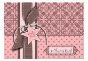 A Star is Born Baby Shower Invitations Star is Born Girl Baby Shower Invitation