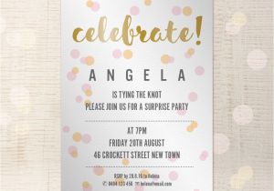 A5 Wedding Invitation Template Party Invitation Customisable A5 Indesign Template