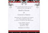 A6 Wedding Invitation Template A6 Red Black Damask Monogram Wedding Invitations 4 5 Quot X