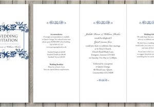 A6 Wedding Invitation Template Flourish Wedding Stationery Paperchain Wedding Stationery