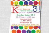 Abc Birthday Party Invitations Abc Birthday Party Invite Rainbow Alphabet Party Birthday