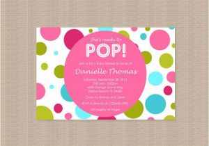 About to Pop Baby Shower Invitations About to Pop Baby Shower Invitations In Pink by Honeyprint