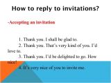 Accepting Birthday Invitation Invitations and Replies to Invitations