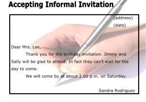 Accepting Birthday Invitation Invitations