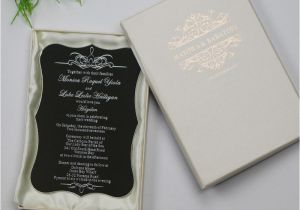 Acrylic Wedding Invitations with Box 30 Personalized Luxury Customized Acrylic Wedding