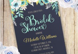Adobe Birthday Invitation Template Floral Bridal Shower Invitation Template Edit with Adobe