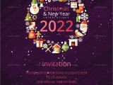 Adobe Birthday Invitation Template Modern Christmas Party Invitation Template In Adobe Photoshop