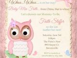 Adoption Baby Shower Invitation Wording Owl Adoption Shower Invitation Baby Party Pink Girl China
