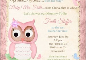 Adoption Baby Shower Invitation Wording Owl Adoption Shower Invitation Baby Party Pink Girl China