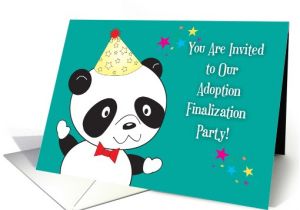 Adoption Finalization Party Invitations Adoption Finalization Party Invitations Panda Card 1399102
