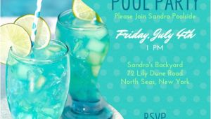 Adult Pool Party Invitations Adult Pool Party Invitations