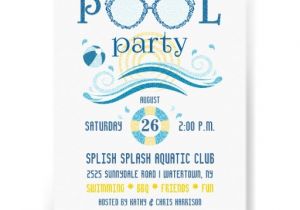 Adult Pool Party Invitations Pool Party Invitation