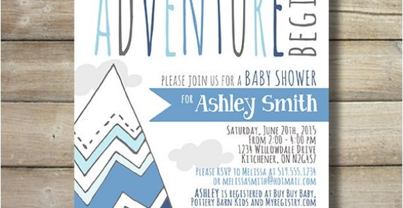 Adventure themed Baby Shower Invitations Adventure Baby Shower Invite Invitation by