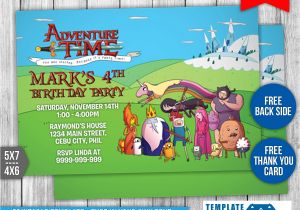 Adventure Time Party Invitation Template Adventure Time Birthday Invitation Template 1 by